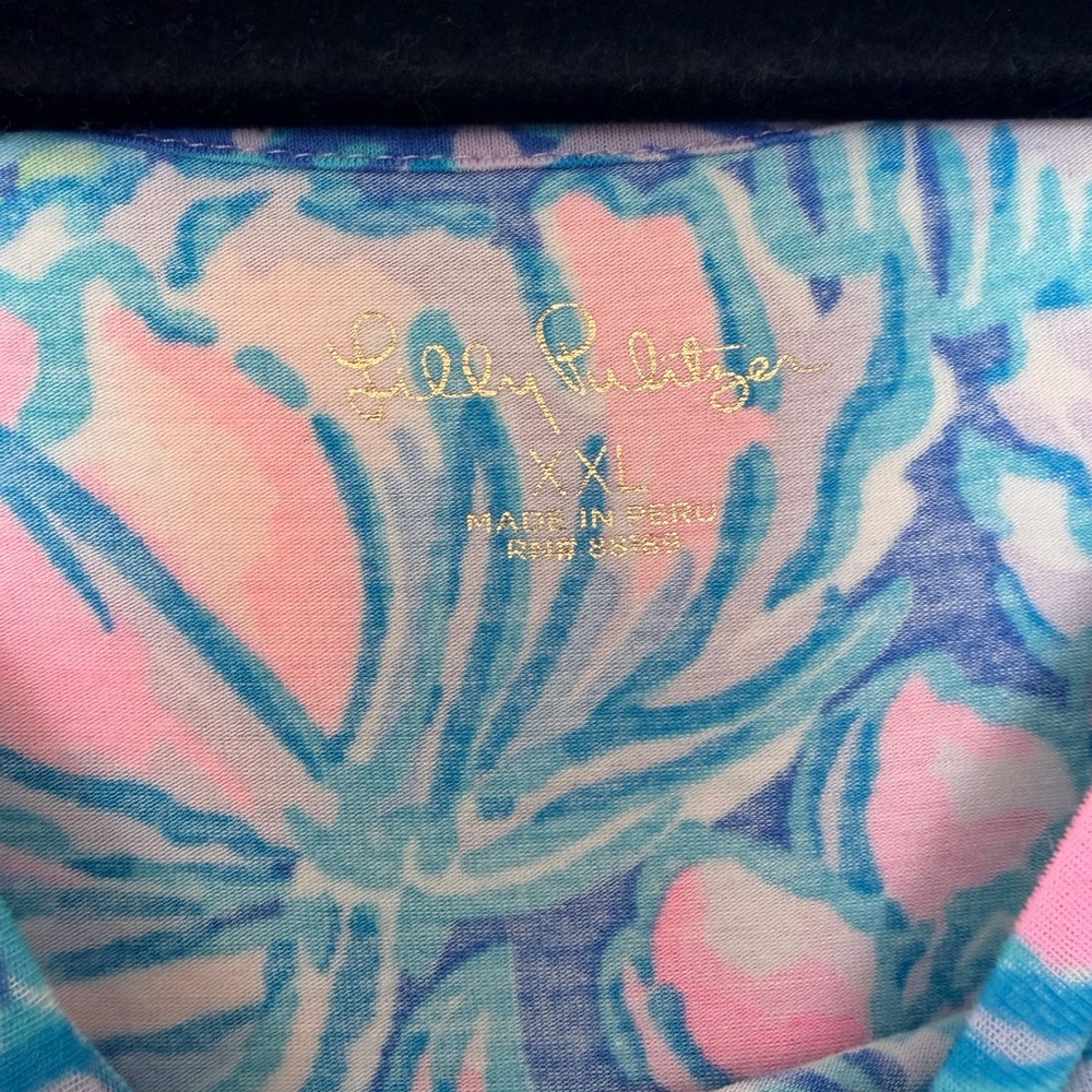 Lilly Pulitzer Finn Top In Full Bloom Print XXL - Picture 3 of 3